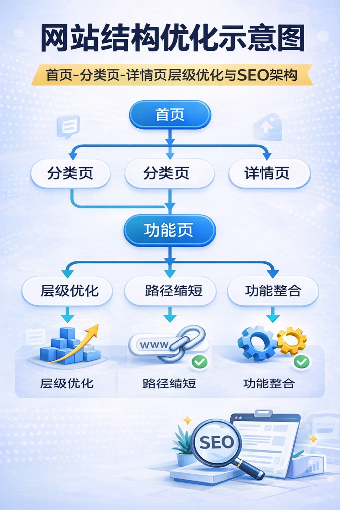 网站结构优化示意图