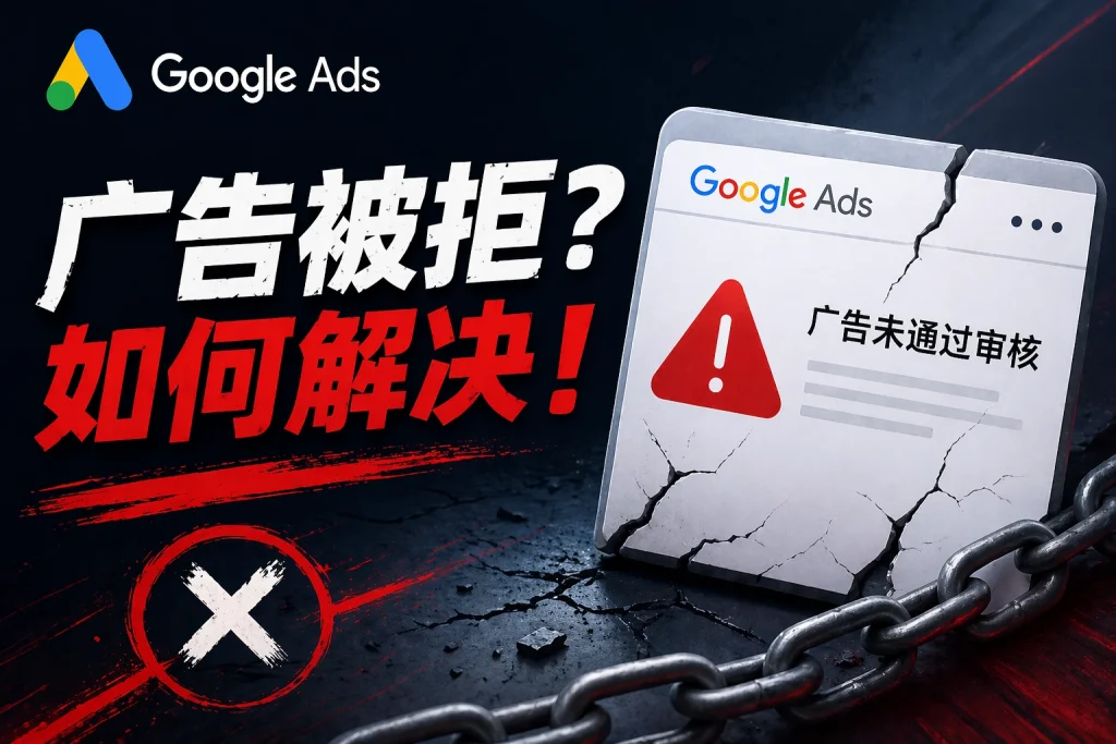 Google Ads广告被拒如何解决示意图